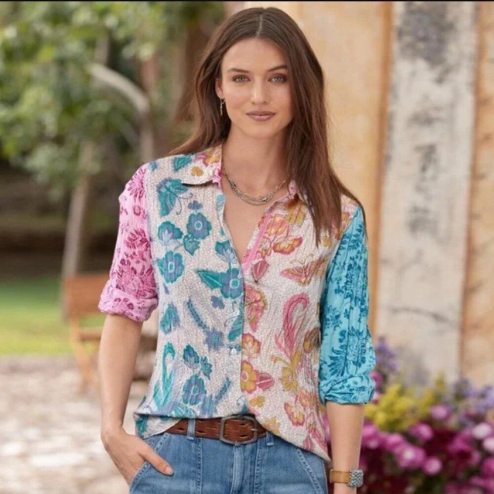 Cino Sundance Flying Peacock Button Shirt | Size S
